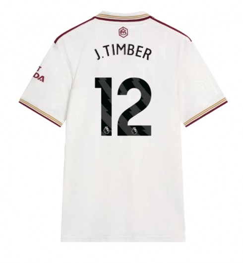 Arsenal Jurrien Timber #12 Alternativní Dres 2025-26 Krátký Rukáv Arsenal Jurrien Timber #12 Alternativní Dres 2025-26 Krátký Rukáv